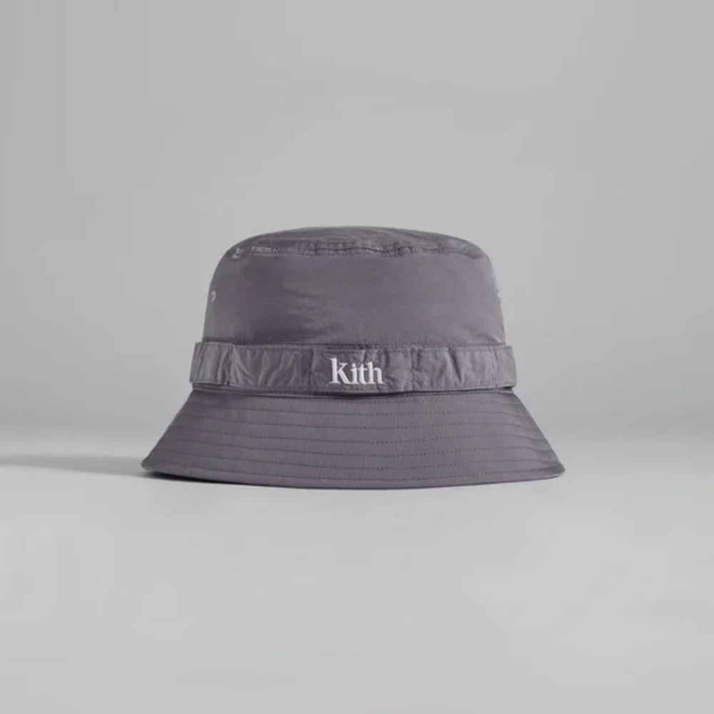 Kith Wrinkle Nylon Serif Bucket Hat in Vision